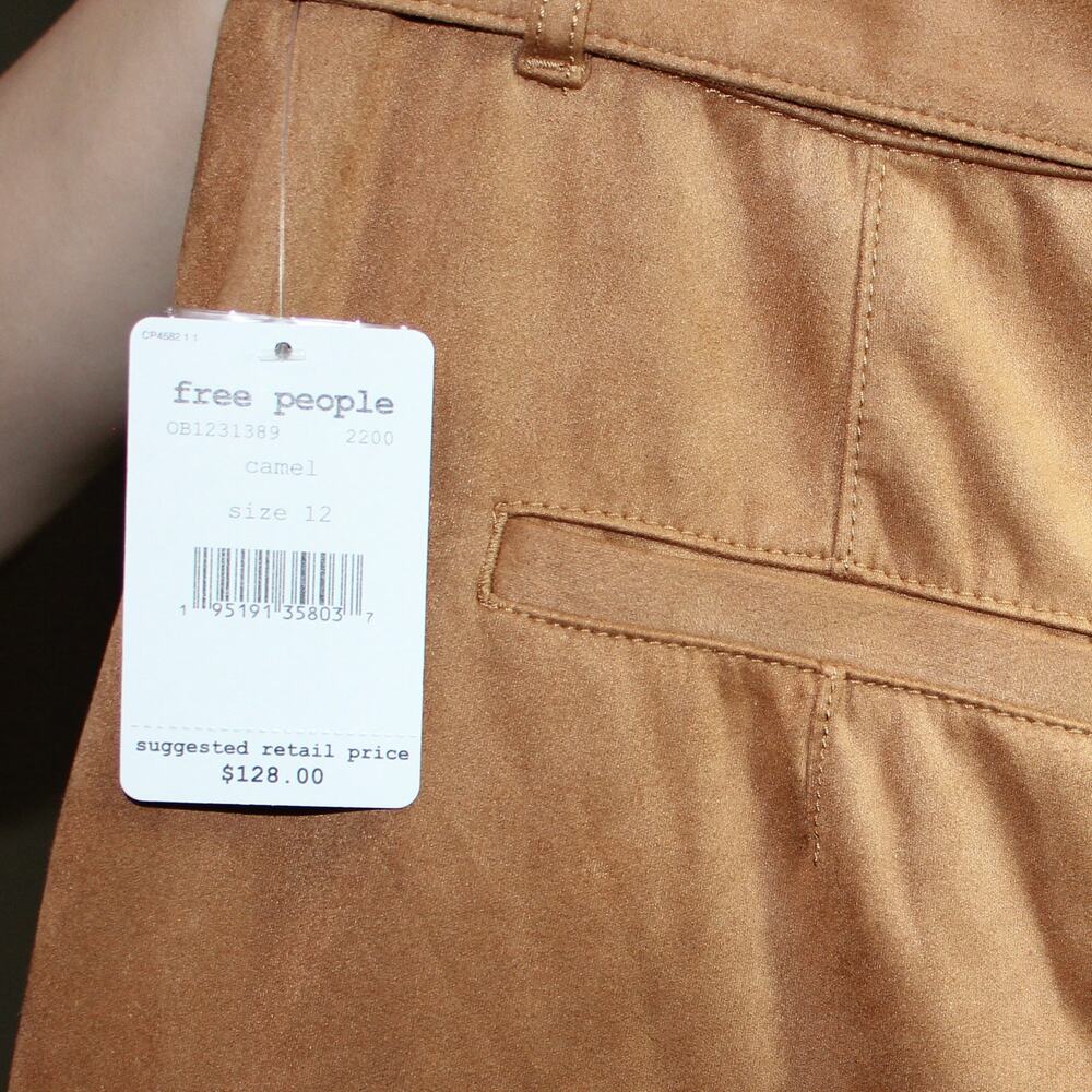 Free People Nightfall Vegan-Suede Pants Size 12 NWT - Picture 6 of 7